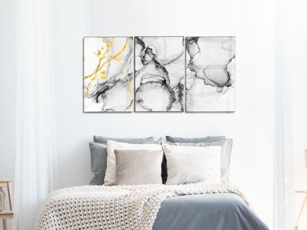 תמונת זכוכית של אבסטרקט זהוב